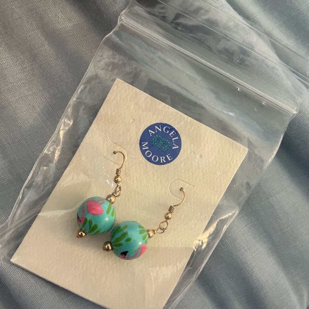 Angela Moore Flamingo Earrings - Picture 5 of 12